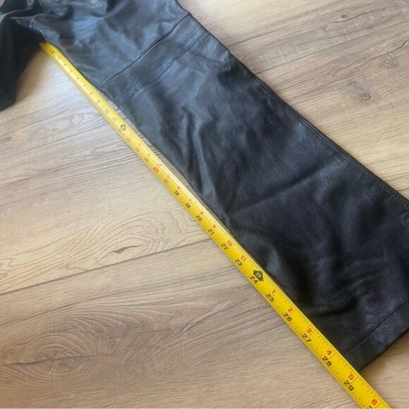 Women’s vintage Zadig & Voltaire black leather pants size 36(France) 2 in USA - Picture 5 of 10